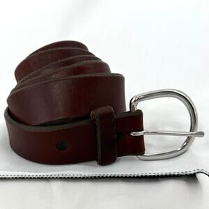 Men’s Genuine Leather Brown Belt | Size 46 | Made in USA